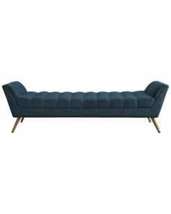 Modway Response Upholstered Fabric Bench Home Accent Chairs