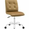 Modway Prim Armless Mid Back Office Chair Home Office Chairs