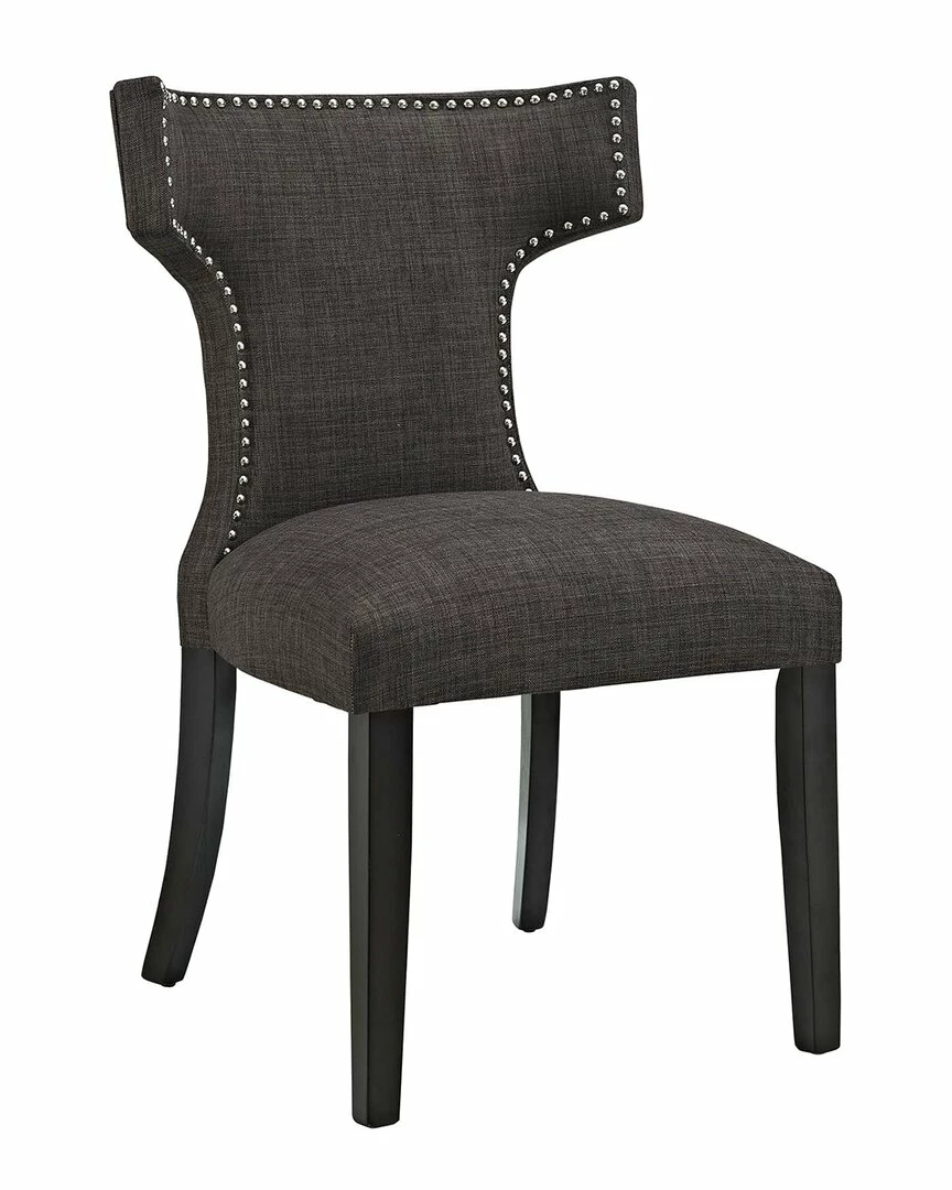 Modway Curve Upholstered Fabric Dining Chair Home Dining Chairs & Stools