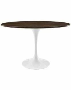 Modway Lippa 48in Oval Walnut Top Dining Table Home Dining Tables