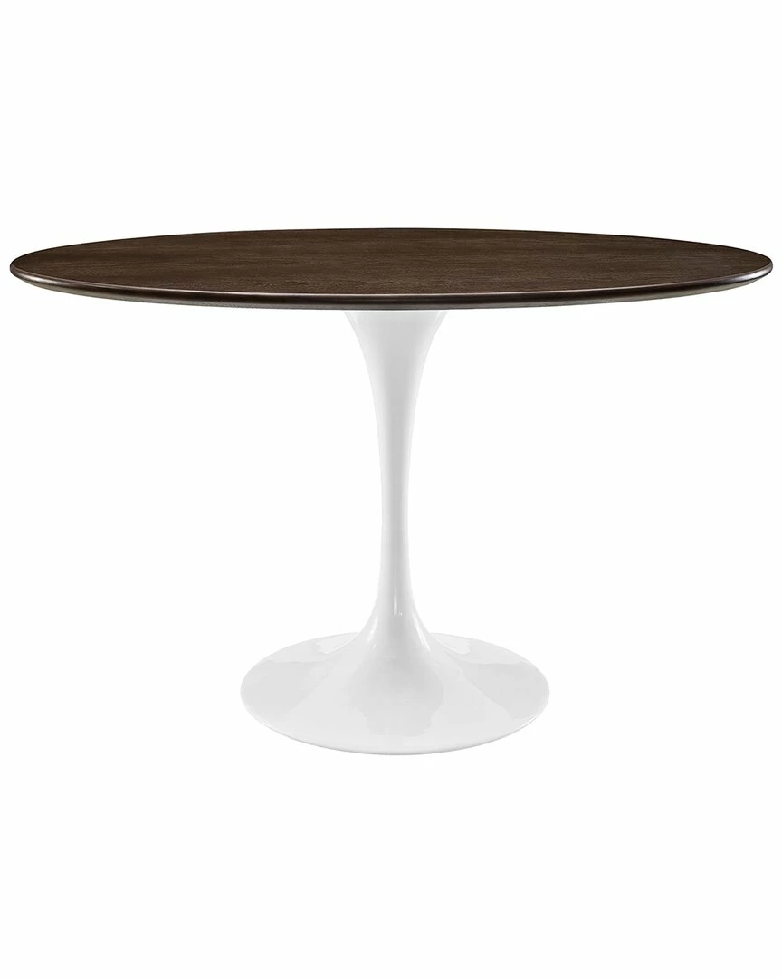 Modway Lippa 48in Oval Walnut Top Dining Table Home Dining Tables