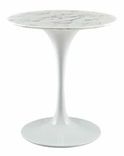 Modway Lippa 28in Round Artificial Marble Dining Table Home Dining Tables