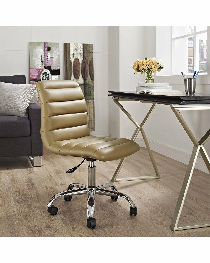 Modway Ripple Armless Mid Back Office Chair Home Office Chairs - Image 2