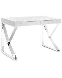 Modway Adjacent Stainless Steel Desk Home Desks & Storage