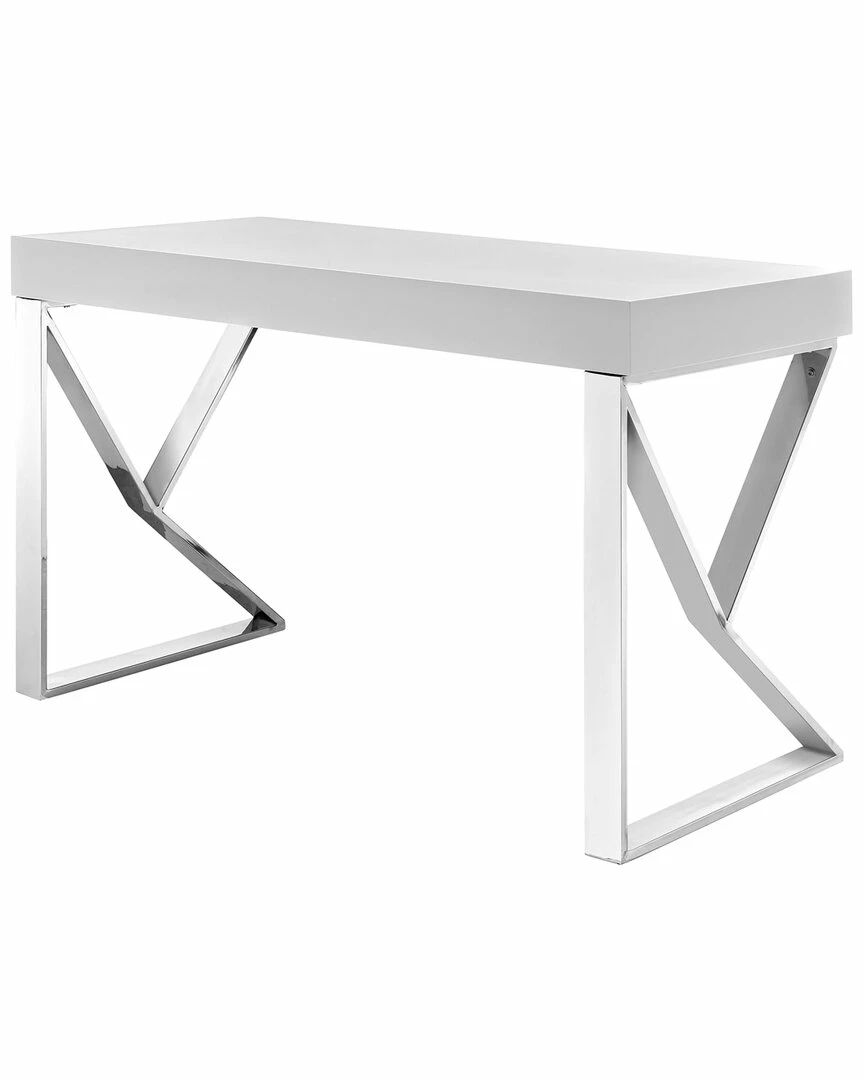 Modway Adjacent Stainless Steel Desk Home Desks & Storage - Image 4