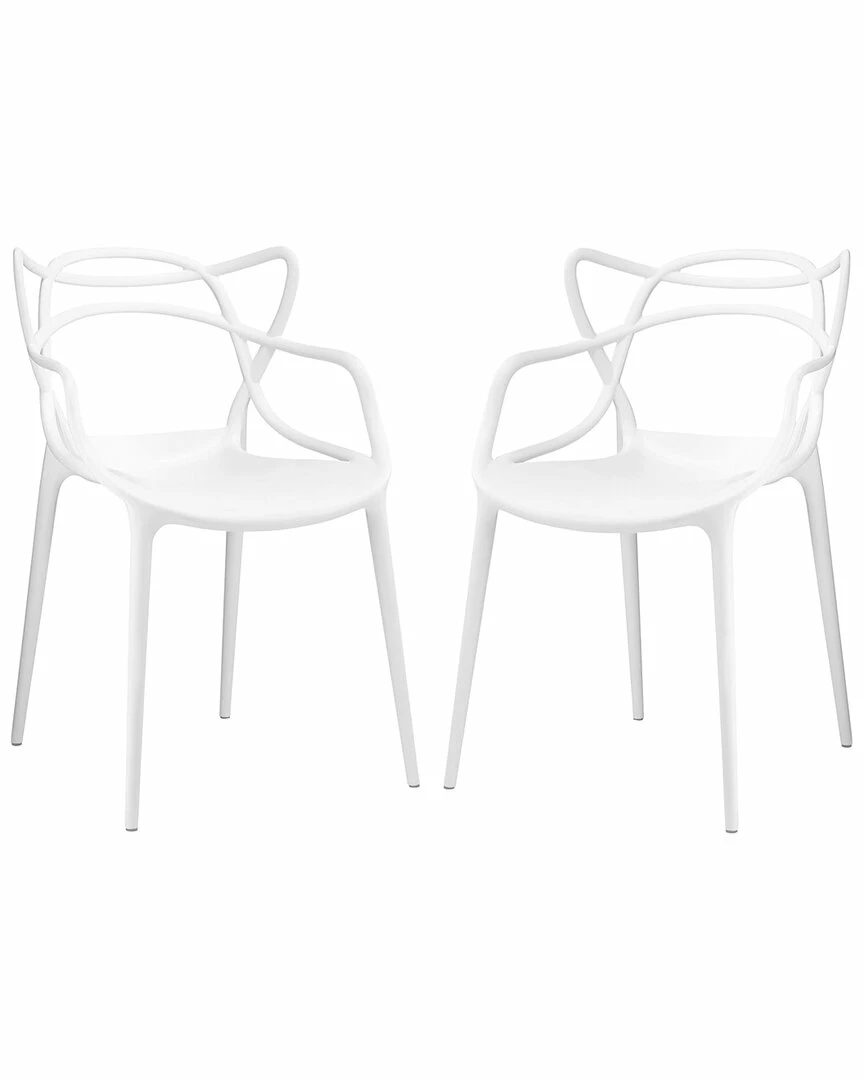Modway Entangled Dining Chairs Set Home Dining Chairs & Stools
