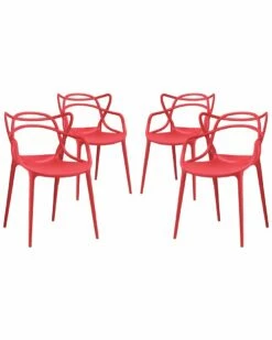 Modway Entangled Dining Chairs Set Home Dining Chairs & Stools