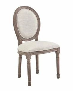 Modway Emanate Vintage French Upholstered Fabric Dining Side Chair Home Dining Chairs & Stools