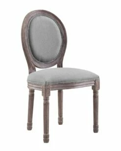 Modway Emanate Vintage French Upholstered Fabric Dining Side Chair Home Dining Chairs & Stools