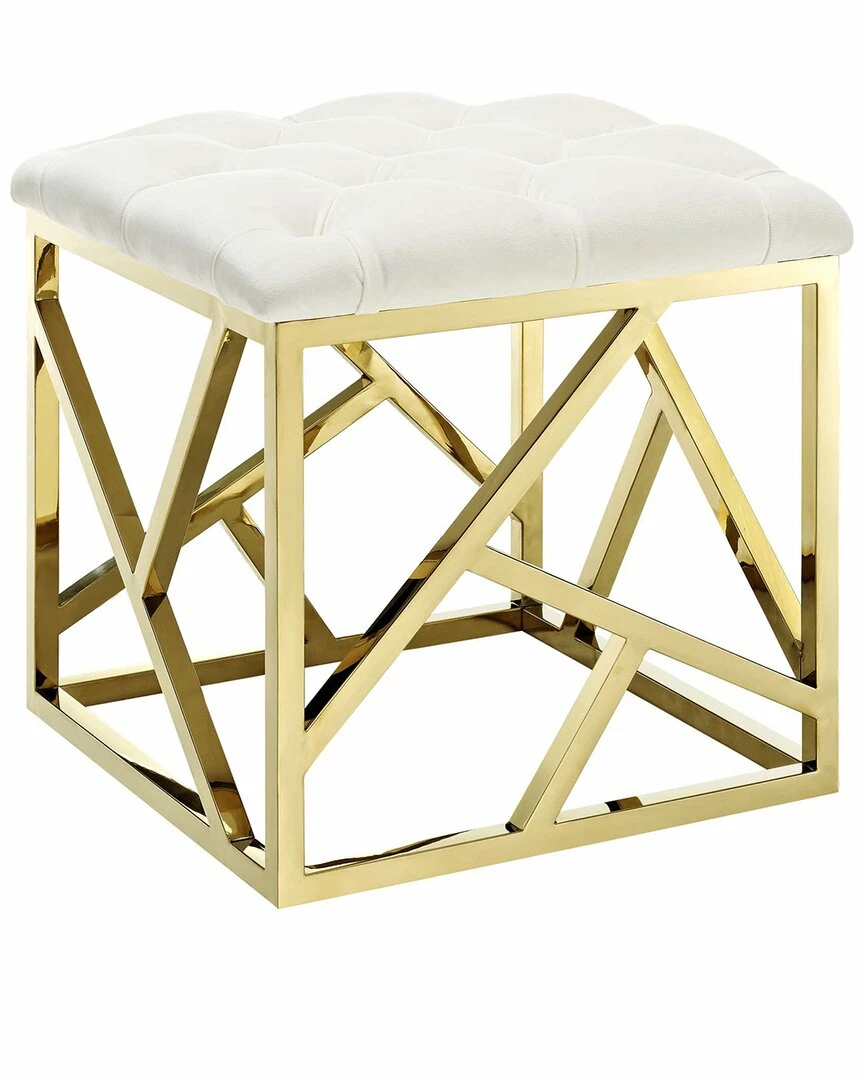 Modway Intersperse Velvet Ottoman Home Ottomans & Poufs