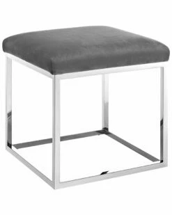 Modway Anticipate Sheepskin Ottoman Home Ottomans & Poufs