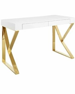 Modway Adjacent Stainless Steel Desk Home Desks & Storage