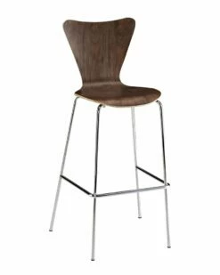 Modway Ernie Wood Bar Stool Home Dining Chairs & Stools