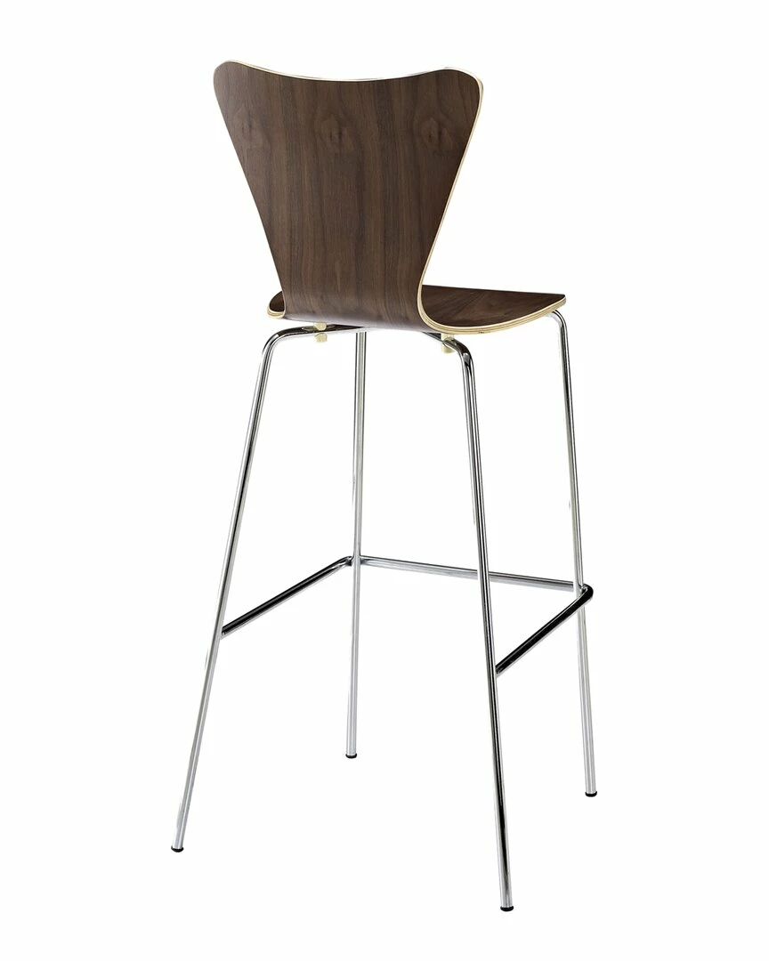 Modway Ernie Wood Bar Stool Home Dining Chairs & Stools - Image 3
