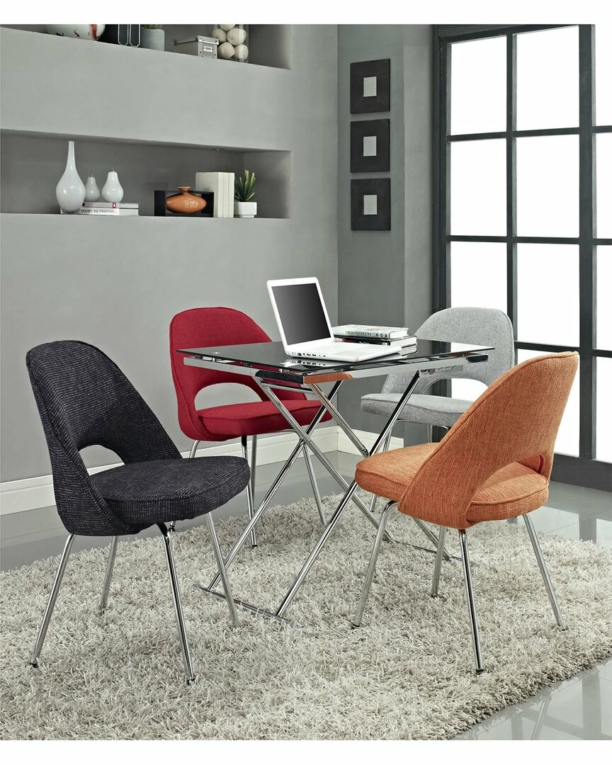 Modway Cordelia Dining Upholstered Fabric Side Chair Home Dining Chairs & Stools - Image 2