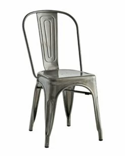 Modway Promenade Indoor/Outdoor Steel Side Chair Home Dining Chairs & Stools
