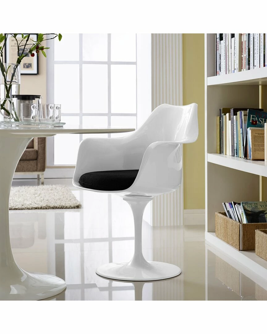 Modway Lippa Dining Upholstered Fabric Armchair Home Dining Chairs & Stools - Image 2