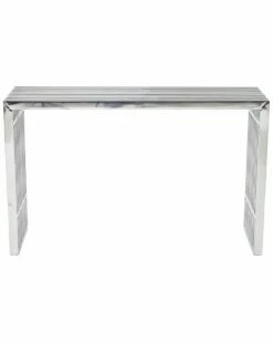 Modway Gridiron Stainless Steel Console Table Home TV Stands & Consoles