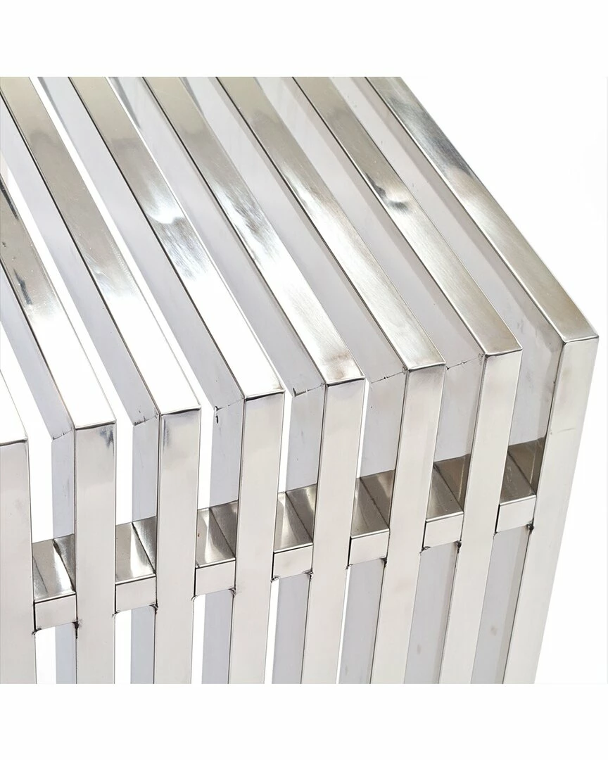 Modway Gridiron Stainless Steel Console Table Home TV Stands & Consoles - Image 3