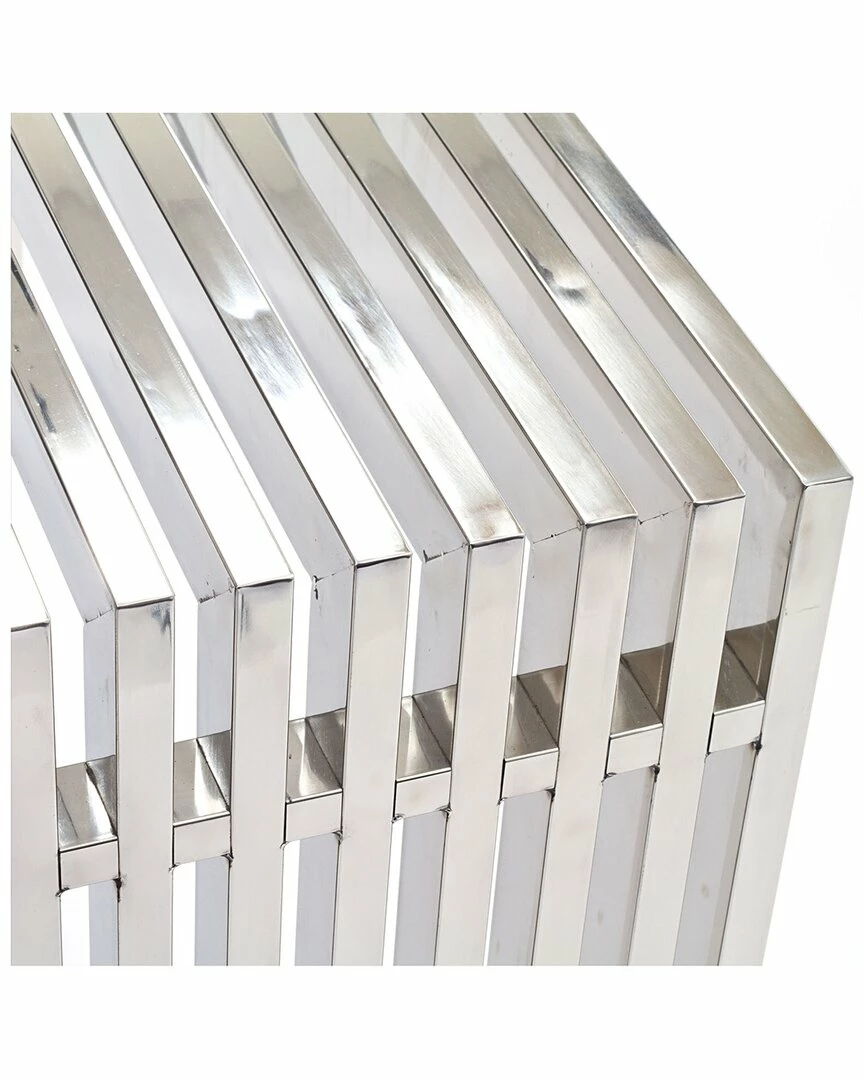 Modway Gridiron Stainless Steel Console Table Home TV Stands & Consoles - Image 4