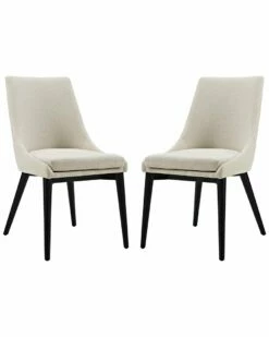 Modway Viscount Dining Side Chairs Upholstered Fabric Set Home Dining Chairs & Stools