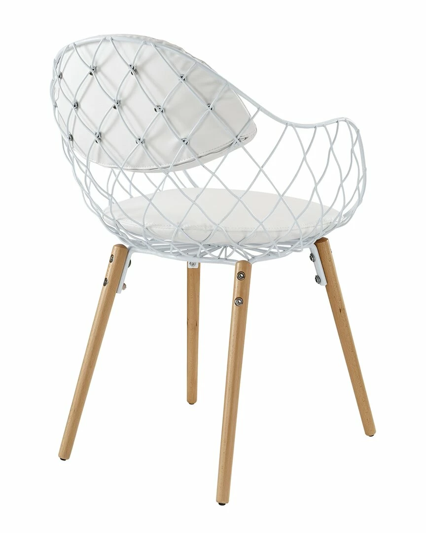 Modway Basket Dining Chairs Metal Wire & Set Home Dining Chairs & Stools - Image 4