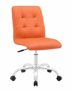 Modway Prim Armless Mid Back Office Chair Home Office Chairs