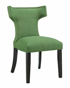 Modway Curve Upholstered Fabric Dining Chair Home Dining Chairs & Stools