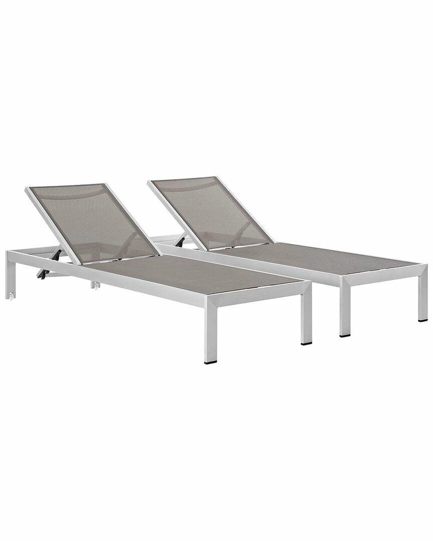 Modway Outdoor Set Of 2 Shore Chaise Home Lounge Sets