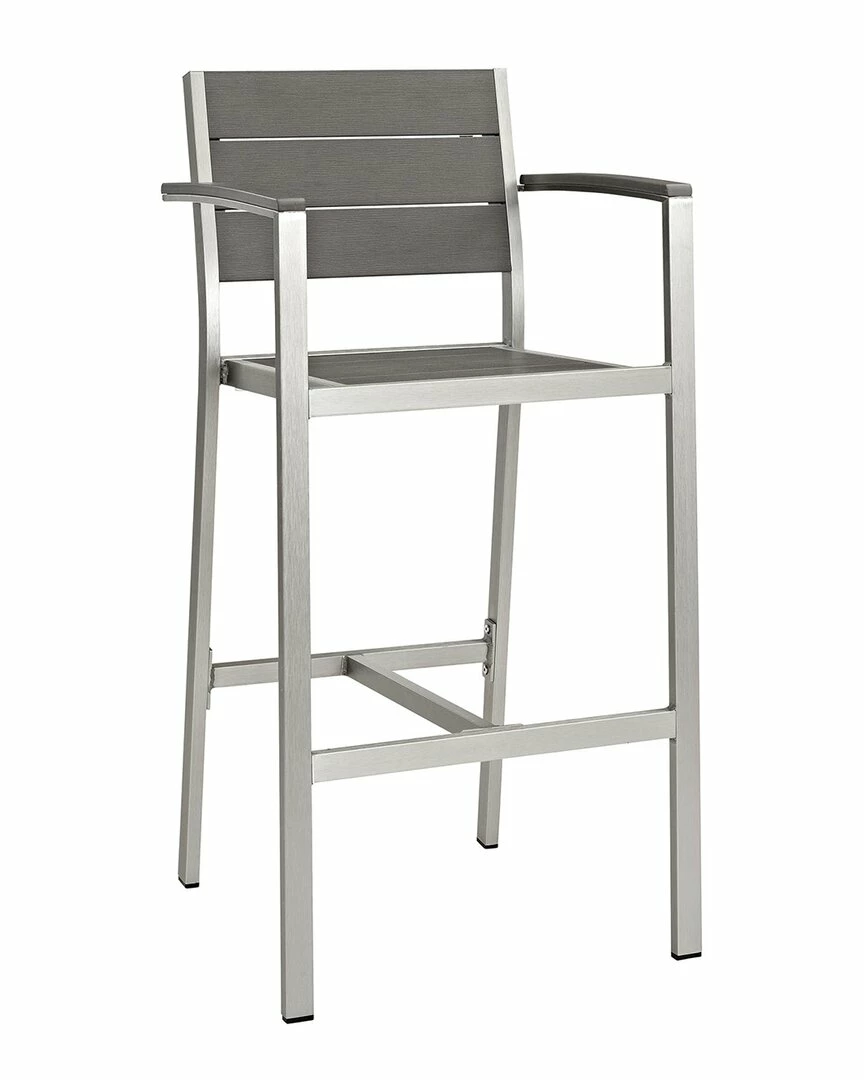 Modway Shore Outdoor Patio Aluminum Bar Stool Home Seating