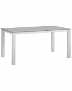 Modway Outdoor Maine 63in Outdoor Patio Dining Table Home Outdoor Tables