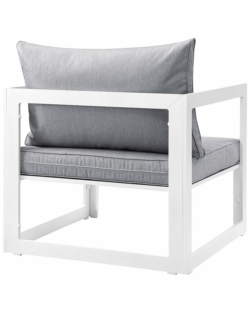 Modway Fortuna Outdoor Patio Aluminum Armchair Home Seating - Image 2