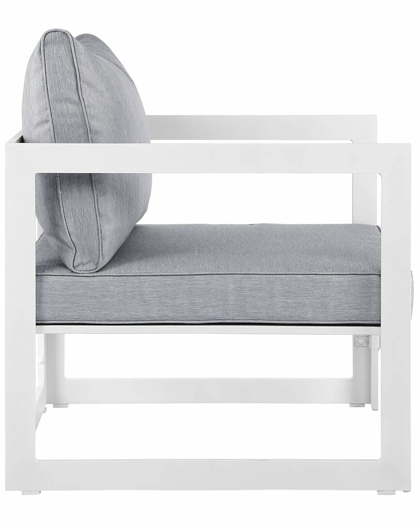 Modway Fortuna Outdoor Patio Aluminum Armchair Home Seating - Image 3