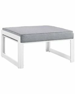 Modway Fortuna Outdoor Patio Aluminum Ottoman Home Seating