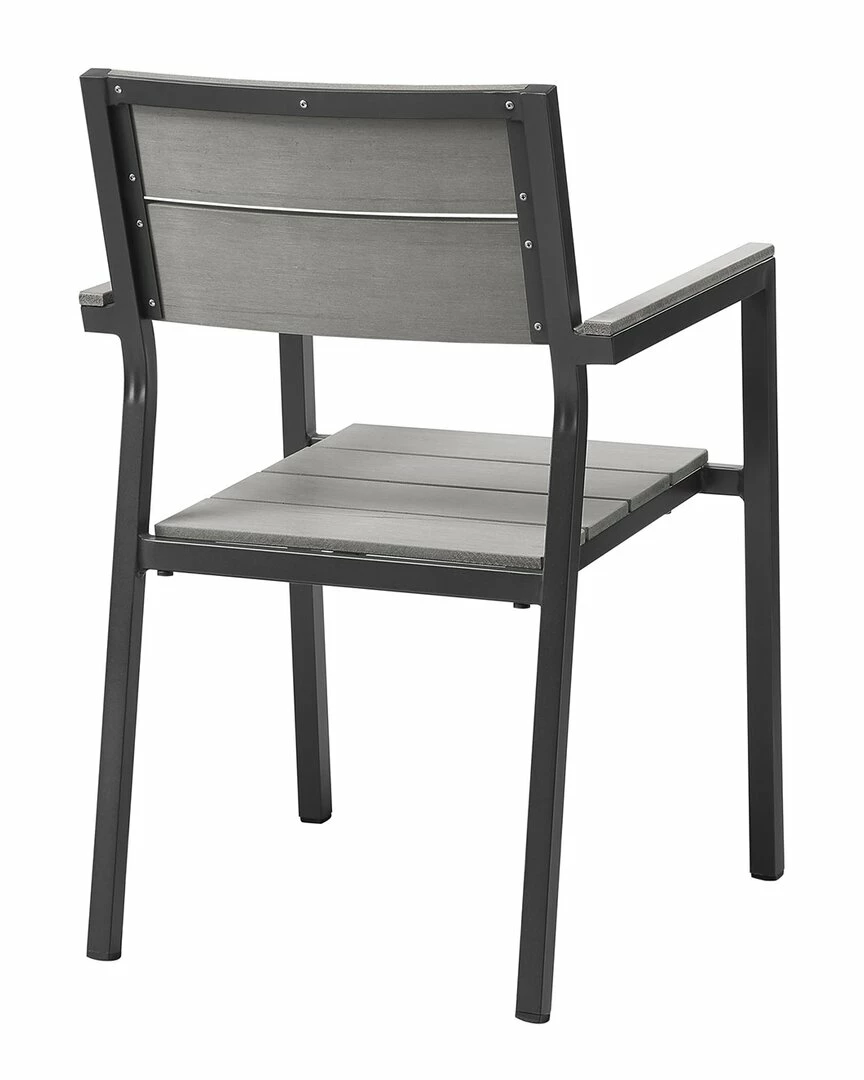 Modway Outdoor Maine Dining Armchair Outdoor Patio Set Of 2 Home Seating - Image 3