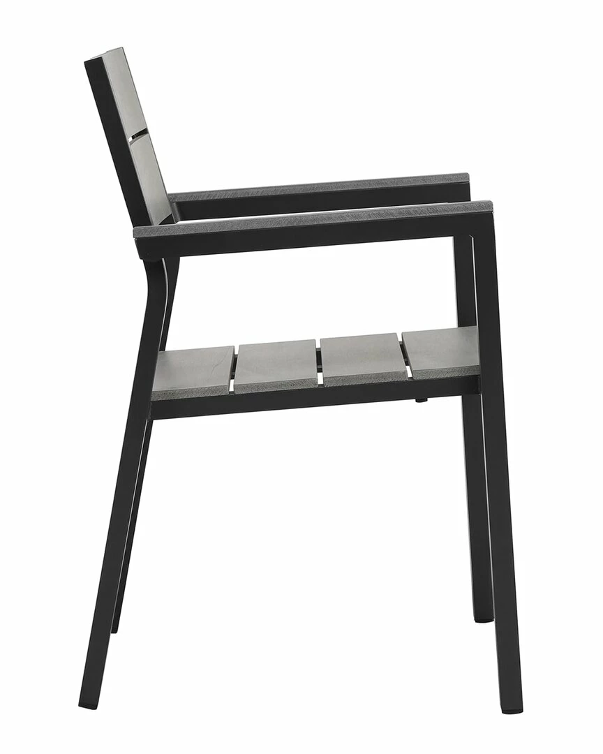 Modway Outdoor Maine Dining Armchair Outdoor Patio Set Of 2 Home Seating - Image 4