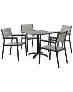 Modway Outdoor Maine 5 Piece Outdoor Patio Dining Set Home Dining Sets
