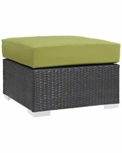 Modway Outdoor Convene Outdoor Patio Fabric Square Ottoman Home Seating