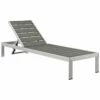 Modway Outdoor Shore Outdoor Patio Aluminum Chaise Home Seating