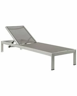 Modway Outdoor Shore Outdoor Patio Aluminum Mesh Chaise Home Seating