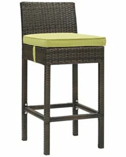 Modway Outdoor Conduit Outdoor Patio Wicker Rattan Bar Stool Home Seating