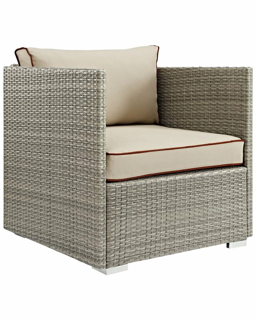 Modway Outdoor Repose Outdoor Patio Wicker Rattan Armchair Home Seating