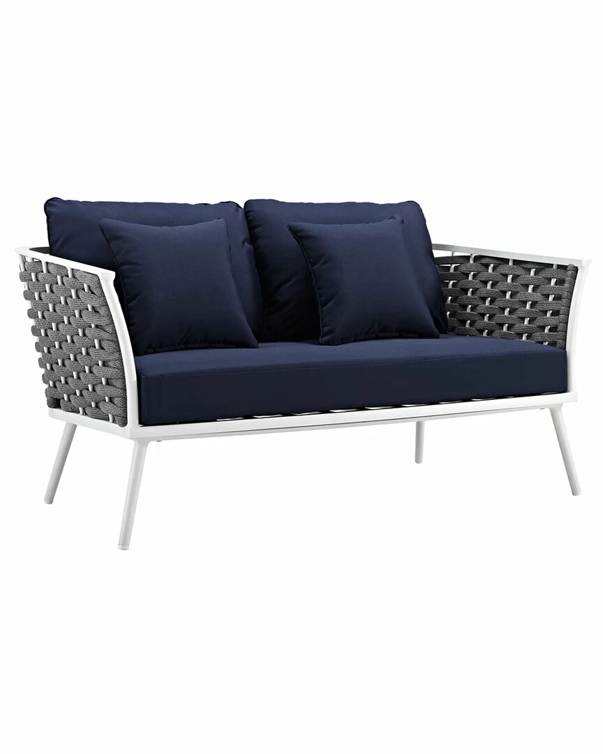 Modway Outdoor Stance Outdoor Patio Aluminum Loveseat Home Seating