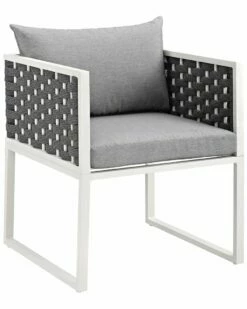 Modway Outdoor Stance Outdoor Patio Aluminum Dining Armchair Home Seating
