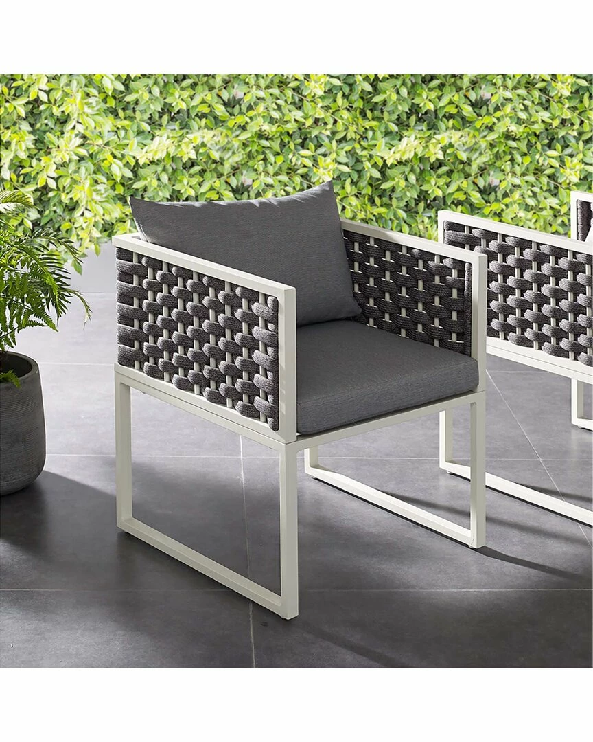 Modway Outdoor Stance Outdoor Patio Aluminum Dining Armchair Home Seating - Image 2