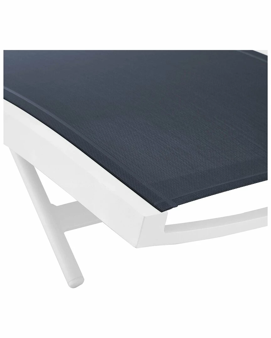 Modway Outdoor Glimpse Outdoor Patio Mesh Chaise Lounge Chair Home Seating - Image 3