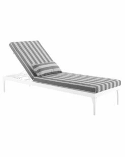 Modway Outdoor Perspective Cushion Outdoor Patio Chaise Lounge Chair Home Seating
