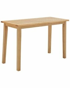 Modway Outdoor Riverlake 55in Outdoor Patio Ash Wood Bar Pub Table Home Outdoor Tables