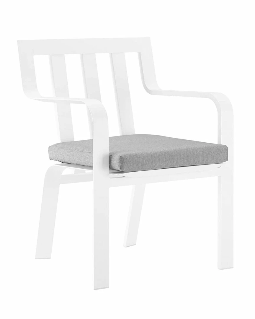 Modway Outdoor Baxley Outdoor Patio Aluminum Armchair Set Of 2 Home Seating - Image 2