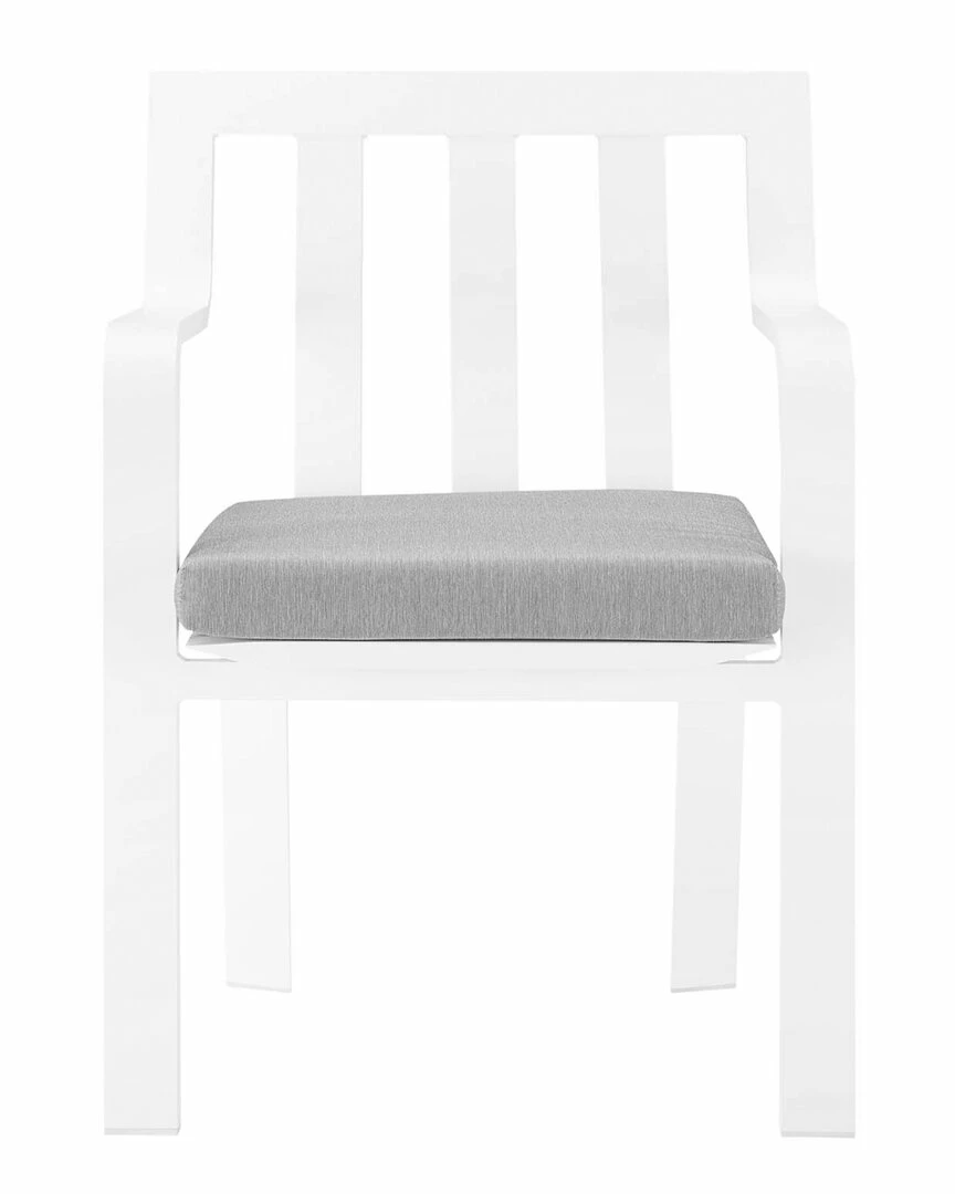 Modway Outdoor Baxley Outdoor Patio Aluminum Armchair Set Of 2 Home Seating - Image 3